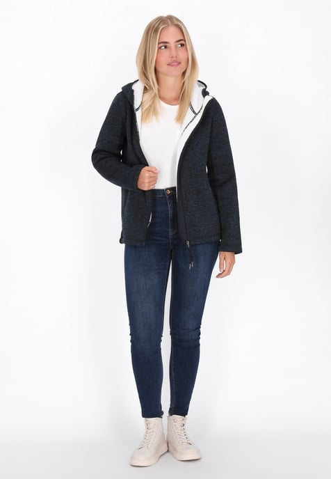 Schmuddelwedda Jacke Frauen marine meliert - Image 2