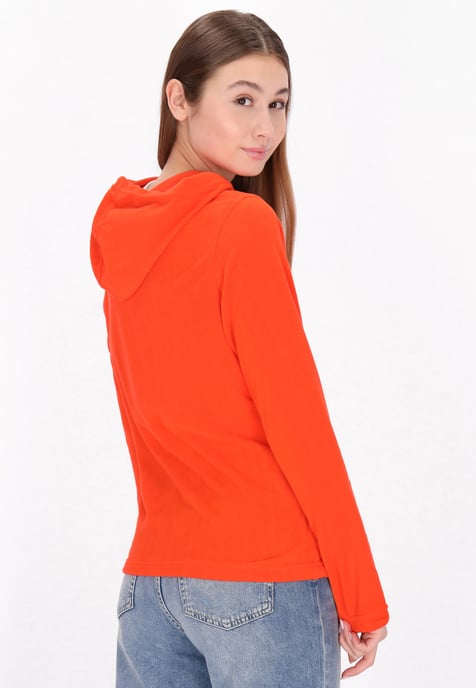 Mymo Fleecejacke Damen orange - Image 4