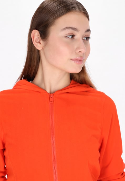 Mymo Fleecejacke Damen orange - Image 5