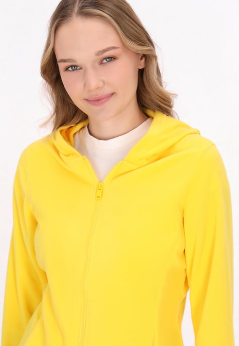 Mymo Fleecejacke Damen gelb - Image 5