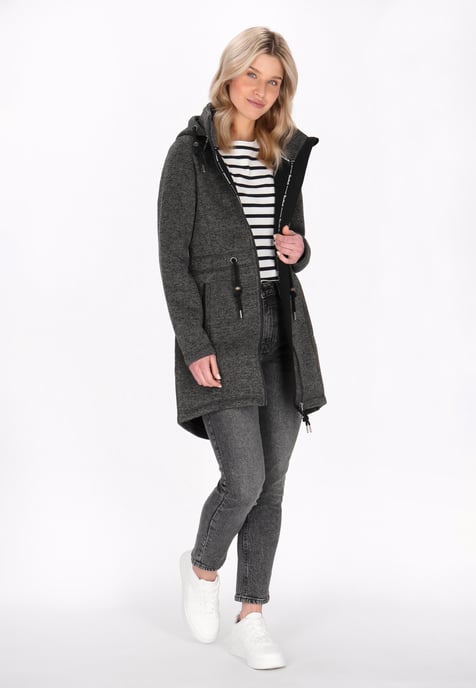 Schmuddelwedda Jacke Frauen dunkelgrau meliert - Image 2