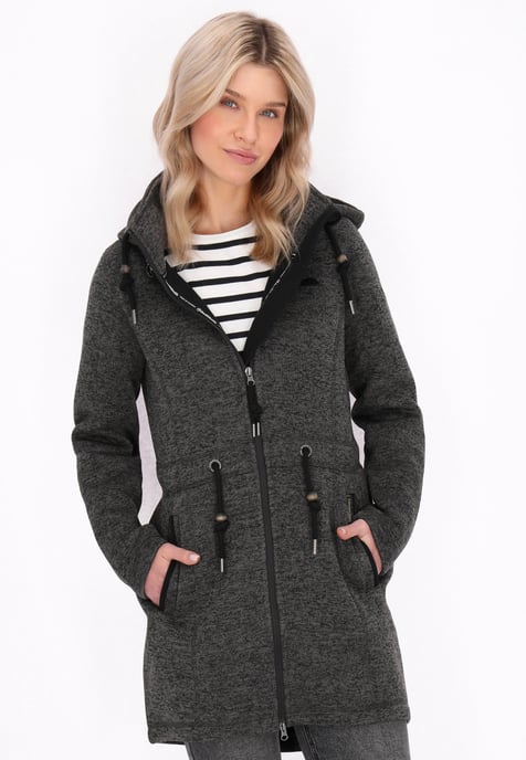 Schmuddelwedda Jacke Frauen dunkelgrau meliert - Image 3