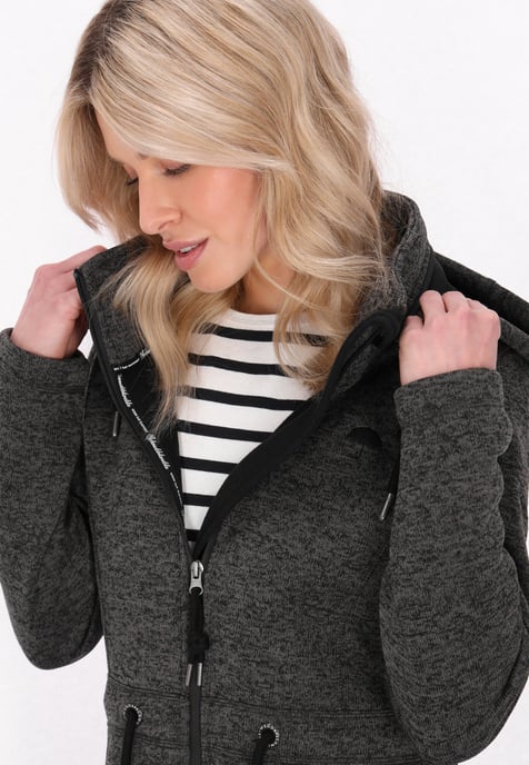 Schmuddelwedda Jacke Frauen dunkelgrau meliert - Image 5