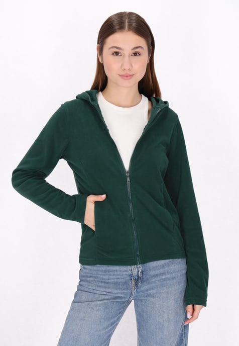 Mymo Fleecejacke Damen dunkelgrün - Image 3