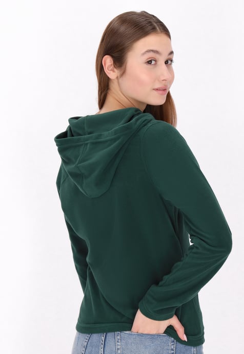 Mymo Fleecejacke Damen dunkelgrün - Image 4