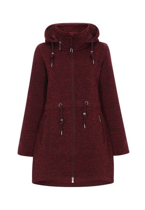 Schmuddelwedda Jacke Frauen Burgunder Melange - Image 1