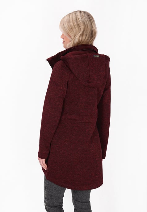 Schmuddelwedda Jacke Frauen Burgunder Melange - Image 4