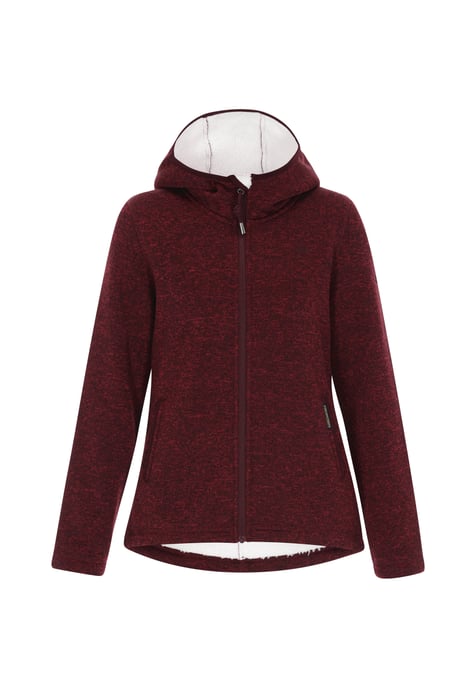 Schmuddelwedda Jacke Frauen Burgunder Melange - Image 1