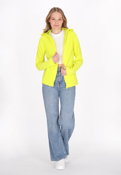 Mymo Fleecejacke Damen Limette - Image 2