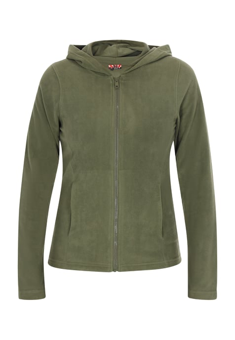 Mymo Fleecejacke Damen khaki - Image 1