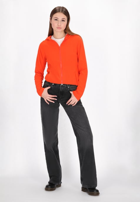 Mymo Fleecejacke Damen orange - Image 2