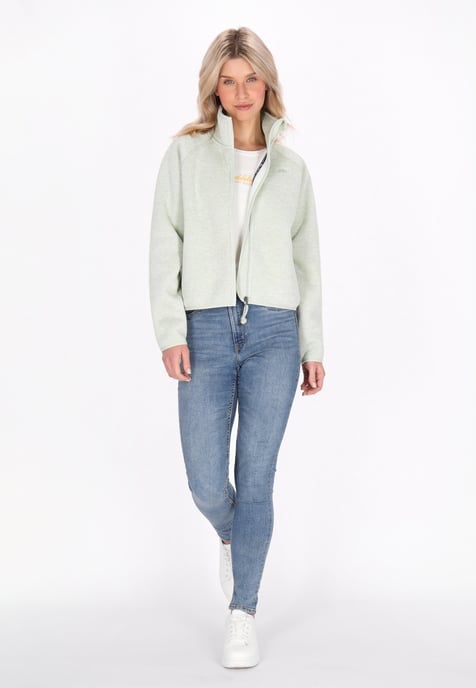Schmuddelwedda Jacke Frauen Salbeigrün meliert - Image 2