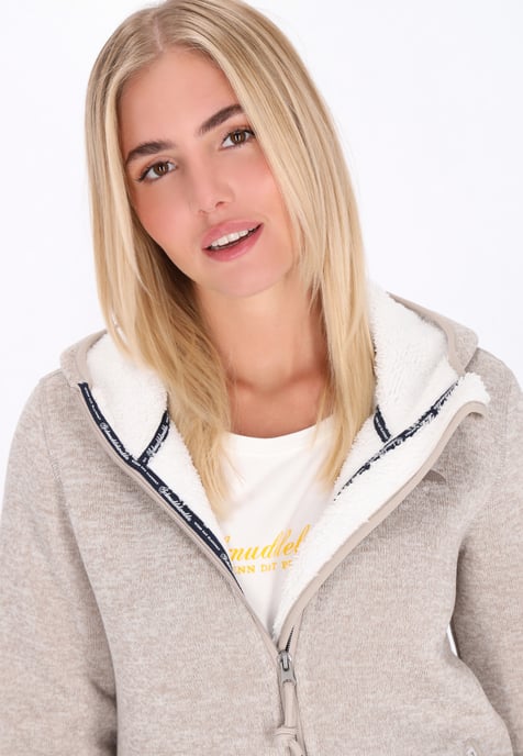 Schmuddelwedda Jacke Frauen Elfenbein meliert - Image 5