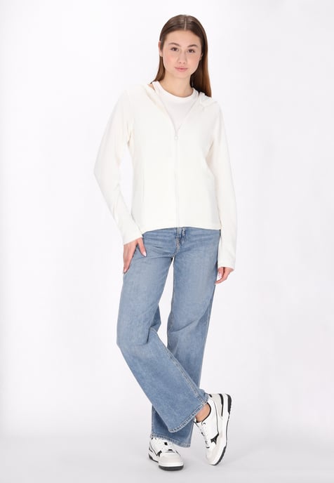 Mymo Fleecejacke Damen weiss - Image 2