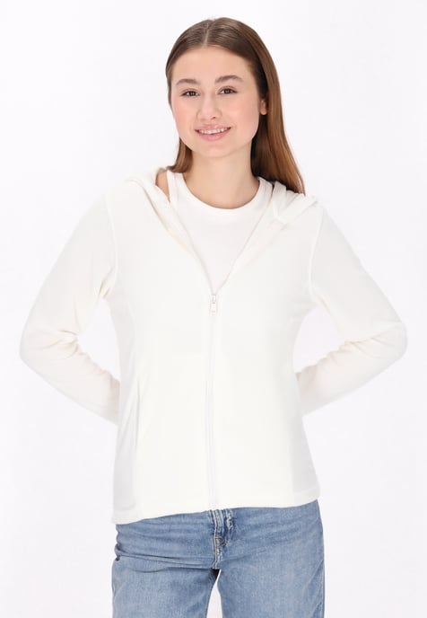 Mymo Fleecejacke Damen weiss - Image 3