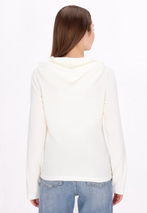 Mymo Fleecejacke Damen weiss - Image 4
