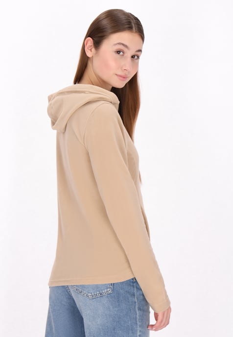Mymo Fleecejacke Damen Beige - Image 4