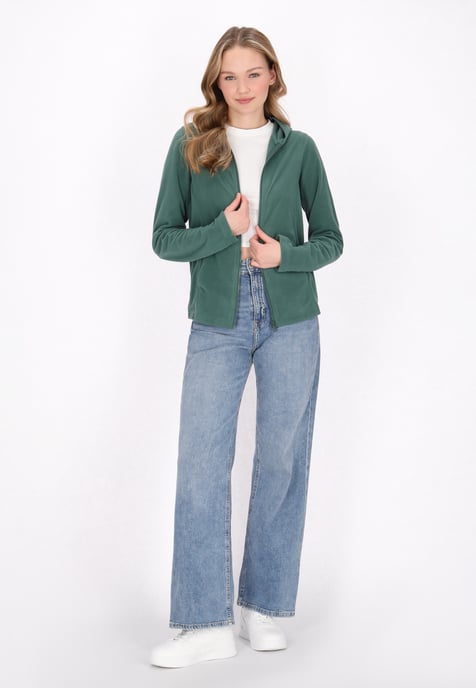Mymo Fleecejacke Damen College Grün - Image 2