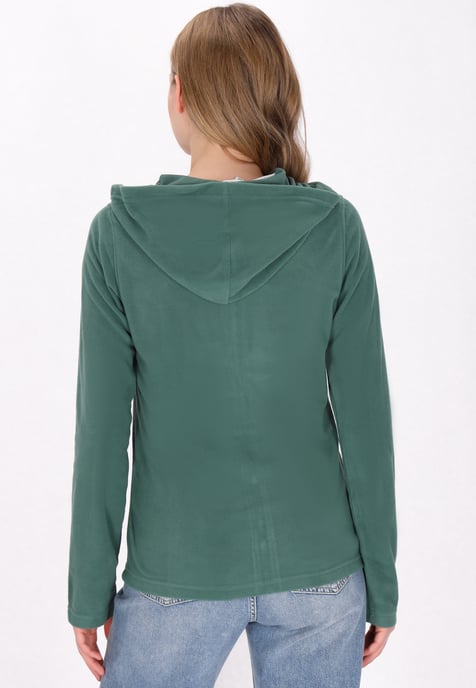 Mymo Fleecejacke Damen College Grün - Image 4
