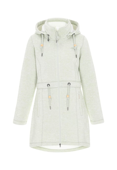 Schmuddelwedda Jacke Frauen Salbeigrün meliert - Image 1