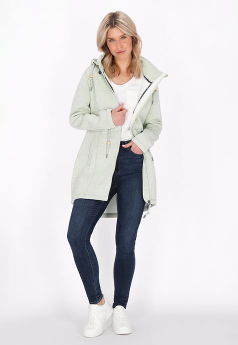Schmuddelwedda Jacke Frauen Salbeigrün meliert - Image 2