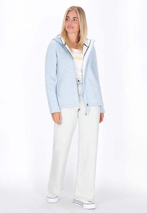 Schmuddelwedda Jacke Frauen hellblau meliert - Image 2