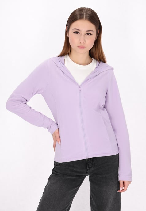 Mymo Fleecejacke Damen Hellviolett - Image 3