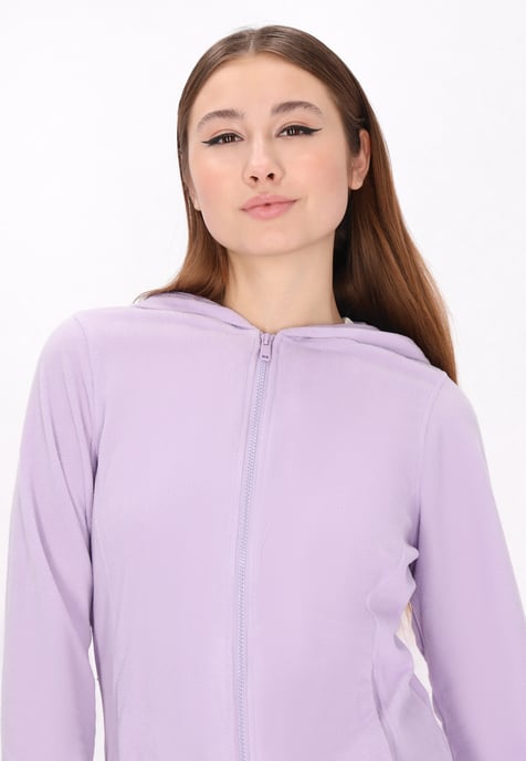 Mymo Fleecejacke Damen Hellviolett - Image 5