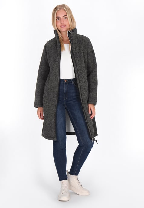 Schmuddelwedda Jacke Frauen dunkelgrau meliert - Image 2