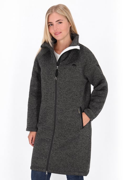 Schmuddelwedda Jacke Frauen dunkelgrau meliert - Image 3