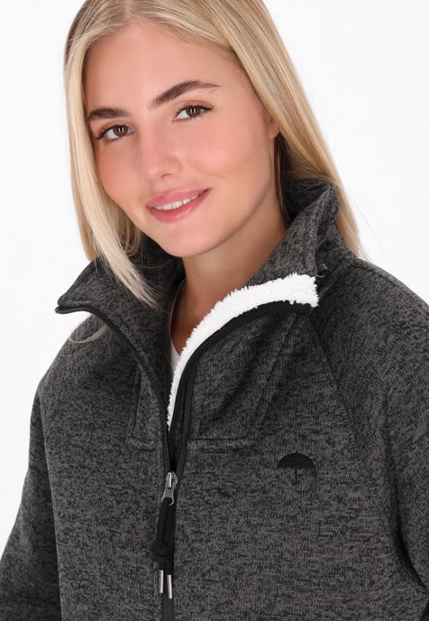Schmuddelwedda Jacke Frauen dunkelgrau meliert - Image 5
