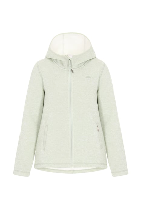 Schmuddelwedda Jacke Frauen Salbeigrün meliert - Image 1