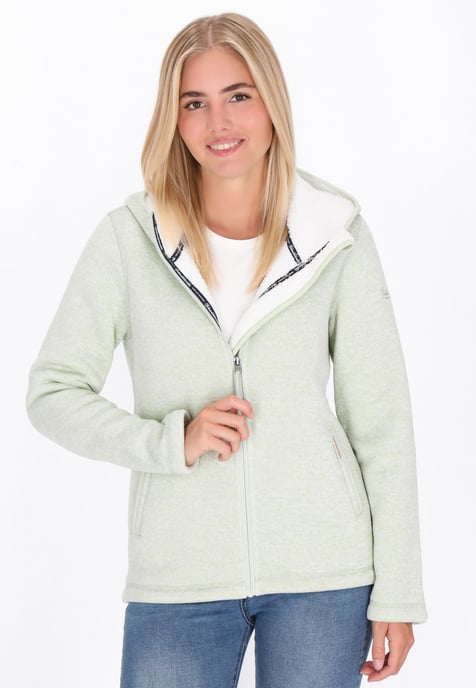 Schmuddelwedda Jacke Frauen Salbeigrün meliert - Image 3