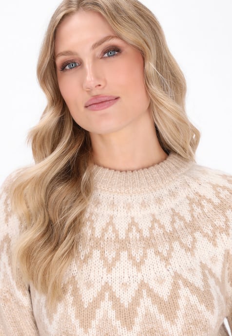 Dreimaster Pullover Frauen beige mehrfarbig - Image 5