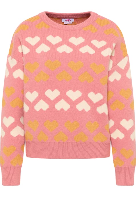Mymo Strickpullover Damen pfirsich - Image 1