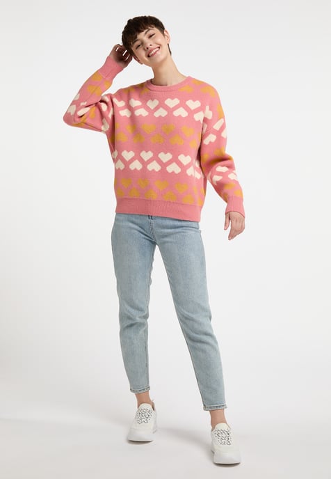 Mymo Strickpullover Damen pfirsich - Image 2