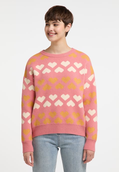 Mymo Strickpullover Damen pfirsich - Image 3