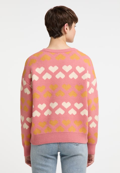 Mymo Strickpullover Damen pfirsich - Image 4