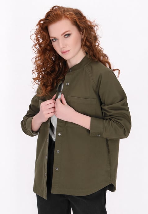 Dreimaster Hemd Frauen Olive - Image 3
