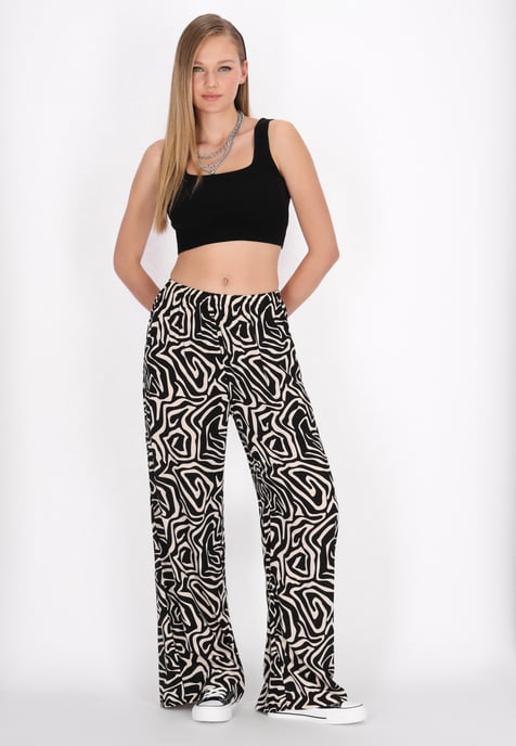 Mymo Hose Frauen schwarz-weiß - Image 2