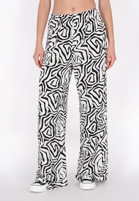 Mymo Hose Frauen weiß-schwarz - Image 3