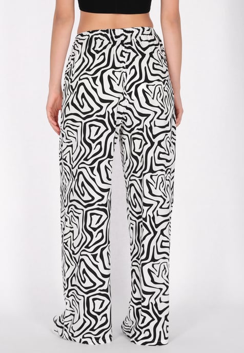 Mymo Hose Frauen weiß-schwarz - Image 4