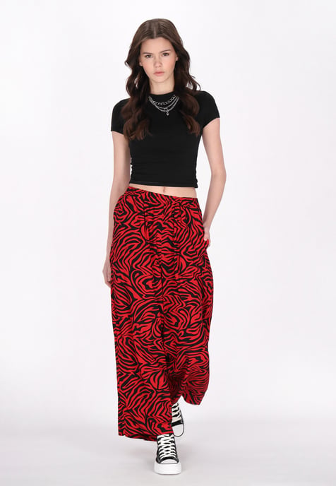 Mymo Hose Frauen schwarz rot - Image 2