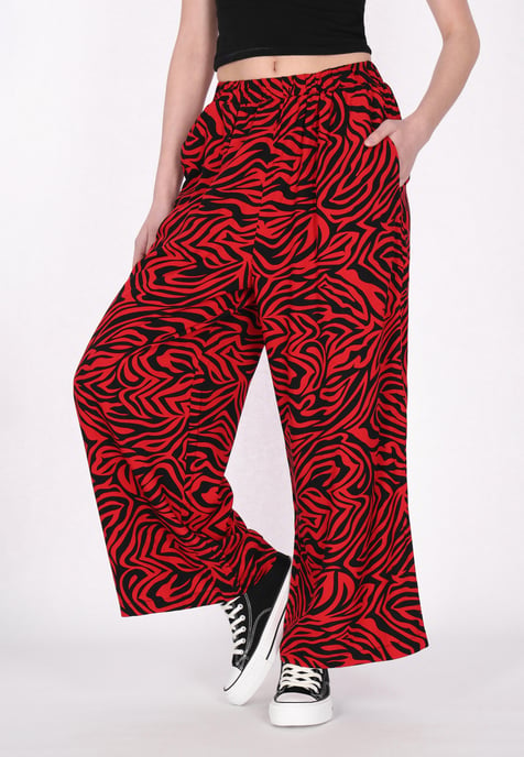 Mymo Hose Frauen schwarz rot - Image 3