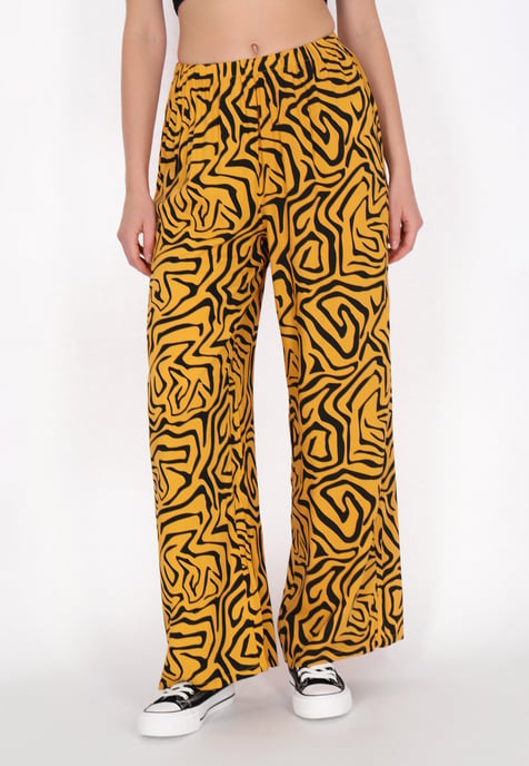 Mymo Hose Frauen senf schwarz - Image 3