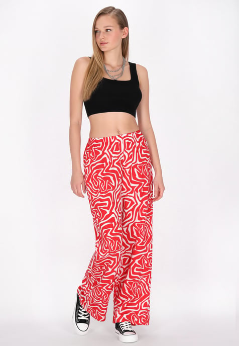 Mymo Hose Frauen rot weiß - Image 2