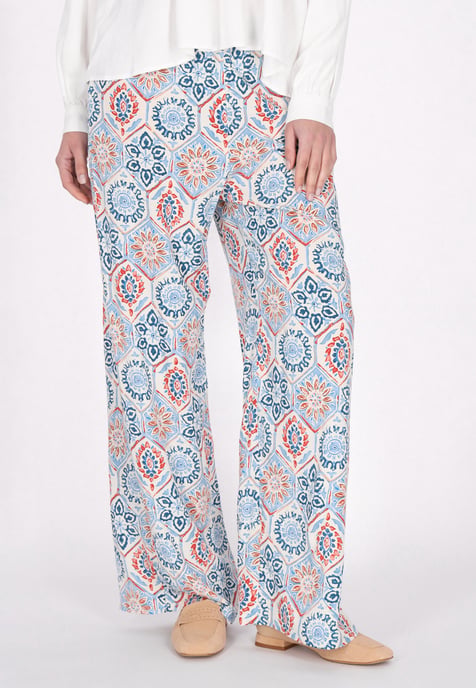 usha Hose Frauen blau mehrfarbig - Image 3