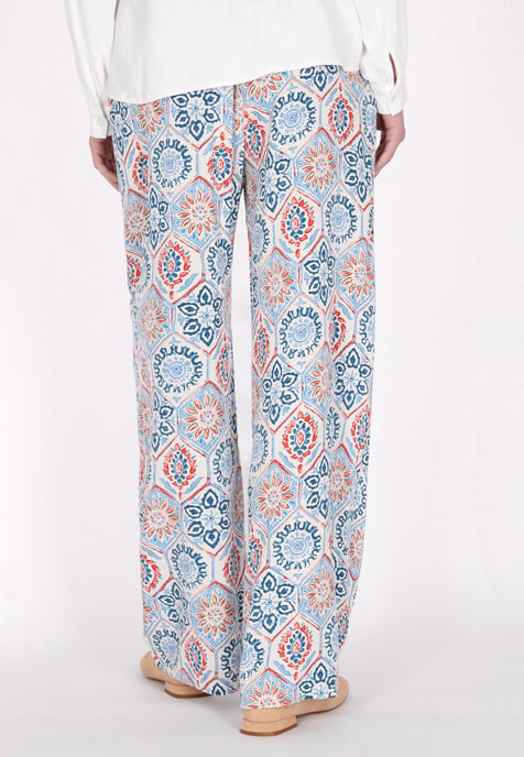 usha Hose Frauen blau mehrfarbig - Image 4