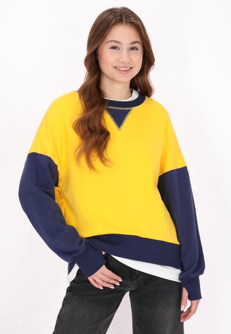 Mymo Sweatshirt Frauen Gelb - Image 3