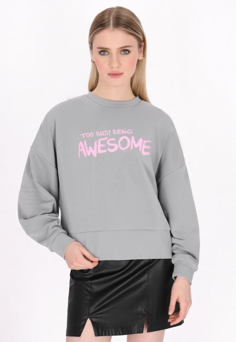 Mymo Sweatshirt Frauen grau - Image 3